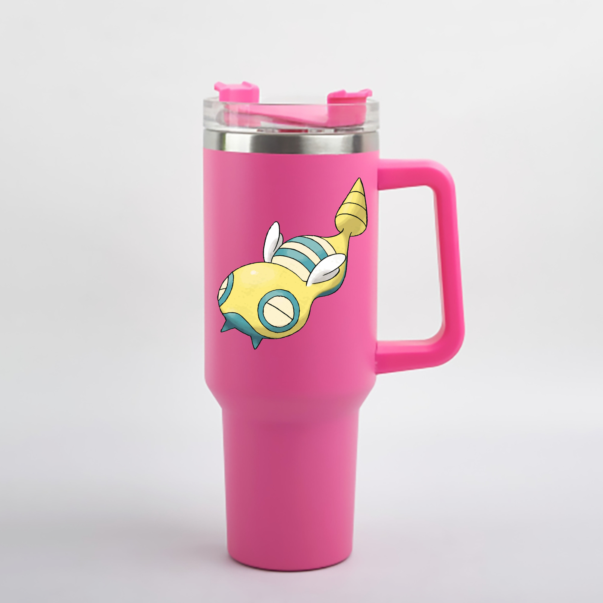 （画像用） ポケットモンスター Pokémon 1200mL車用タンブラー - クリスタルステッカー（プラスチックストロー付き）